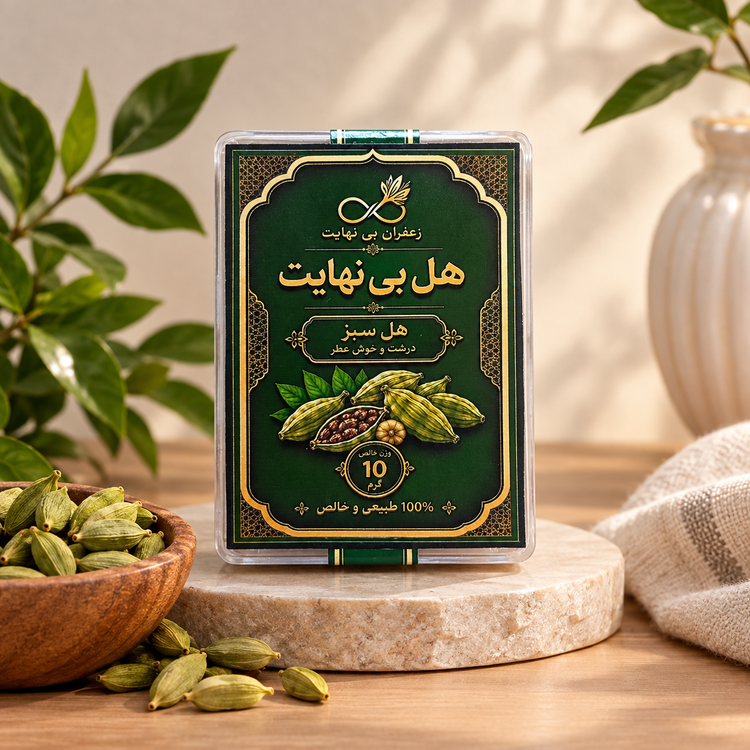 هل سبز بینهایت ۱۰ گرمی /۱۰۰٪طبیعی وخالص