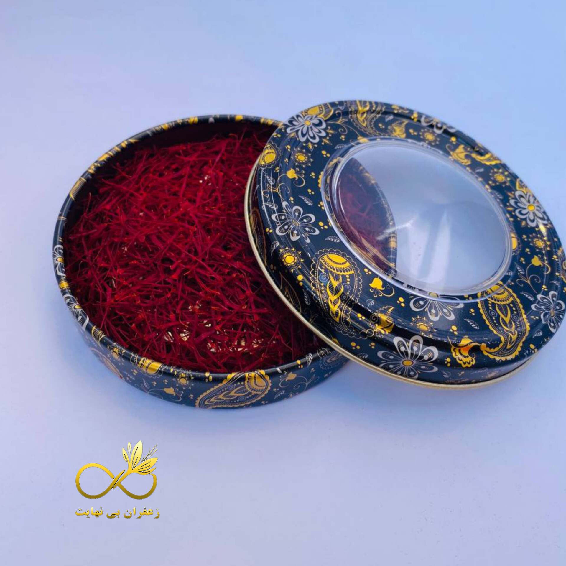 پک هدیه مخملی زعفران بی‌نهایت نیم مثقالی